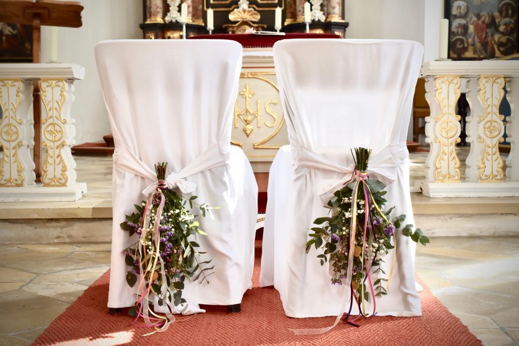 Hochzeitspaar Stühle